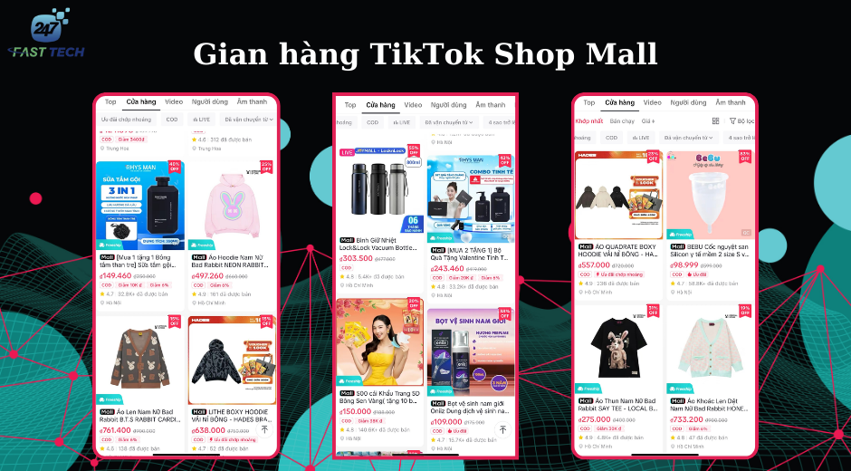 Gian hàng TikTok Shop Mall