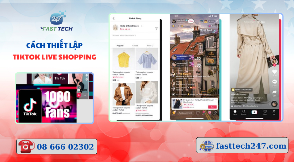 Thiết lập Tiktok Live Shopping