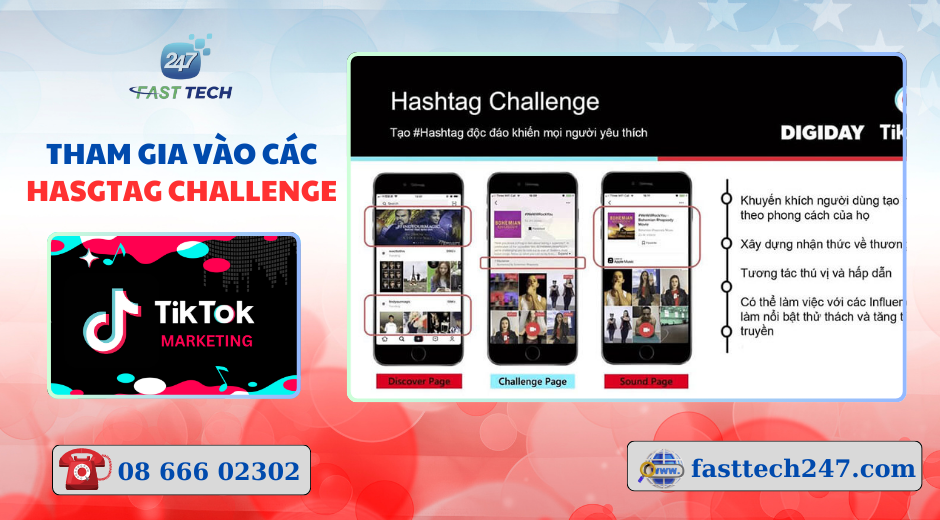 Tham gia các hashtag Challenge